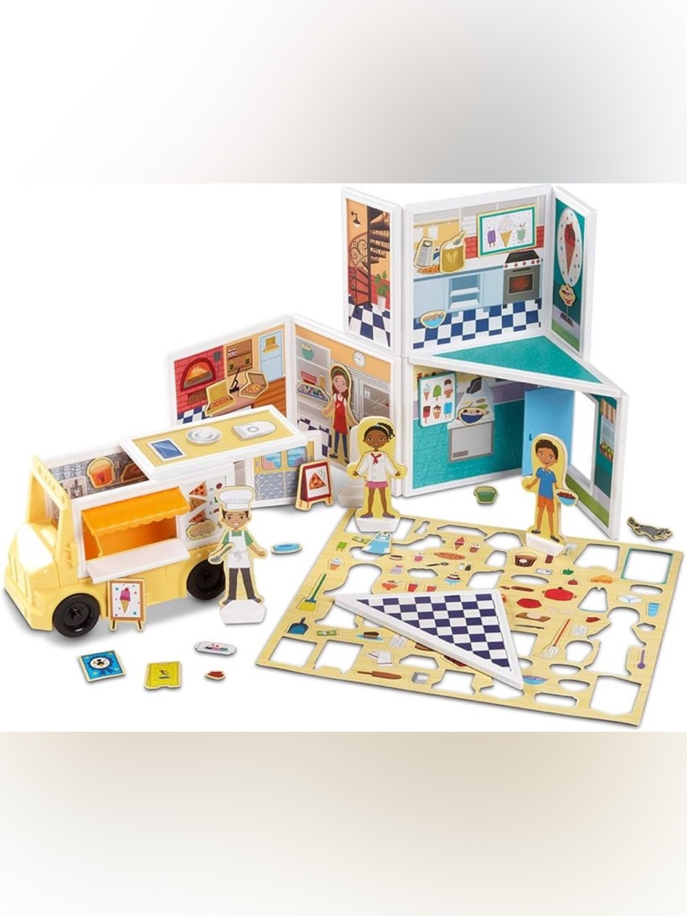 Melissa & Doug Truck & Playset with Interchangeable Panels and Accessories